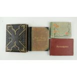 Postcard & Photograph Albums:  A collection of four Albums comprising English and International, &