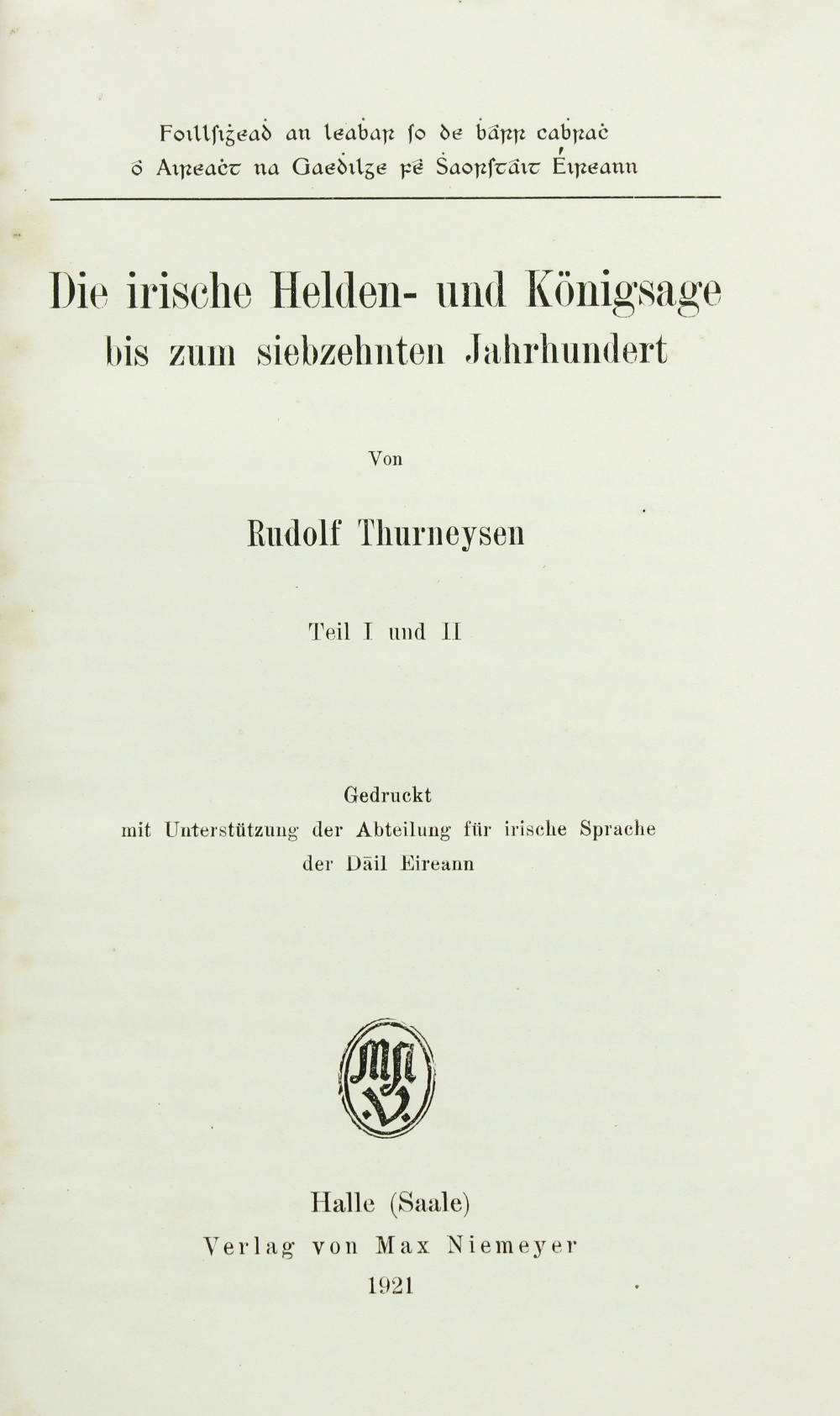 Meyer (Kuno) Contributions to Irish Lexicography, Vol. I Part I [All Published] Halle ... A.S. 1906. - Image 4 of 4