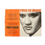 Cinema Poster:   This Is Elvis, 1981 starring Elvis Presley, produced by David L. Wolper, (