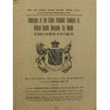 Co. Meath House Sale Catalogue:  For the Rt. Hon. the Earl of Fingal, Catalogue of the Entire