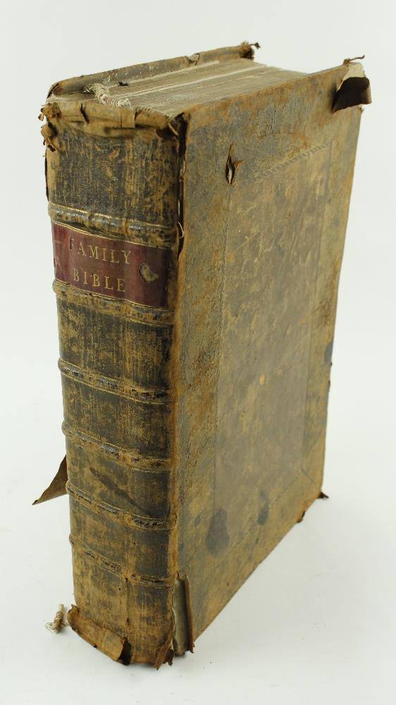 Dublin Bible: Kennicott (Rev. B.) The Universal Family Bible, lg. folio D. (Zach. Jackson) 1793, - Image 2 of 4