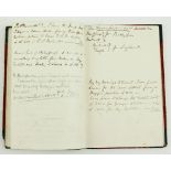 "Poor Rate Laws in Ireland"Manuscript Notebook: [Glascott (John)] Small m/ss Notebook entitled