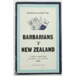 "The Greatest Rugby Match Ever Played"[Rugby]: Barbarian's Football Club, 1973, Barbarians V. New