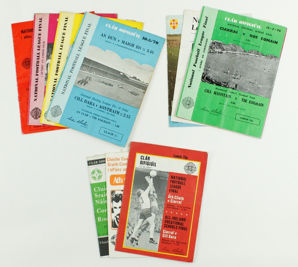 The 1970's National League FinalsG.A.A.: Football [National league] 1970s, a collection of 11