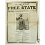 Michael Collins Memorial NumberPeriodical: Saorstat - The Free State, issue No. 28, Vol. I,