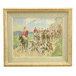 Letitia Marion Hamilton, (1878 - 1964)"The Meath Hounds," O.O.B., 20cms x 25cms (8" x 10") signed