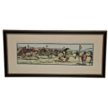 After Jack B. Yeats Cuala Press: "The Strand Races," a pair, mounted and in hogarth type frames. (2)