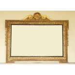 A very fine 18th Century style carved giltwood Overmantel Mirror, in the manner of William Kent,