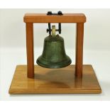 A 19th Century cast iron Tower Bell, from the MacDermot House, Coolavin, Co. Sligo, housed in a