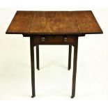A small Irish mahogany Pembroke Table, attributed to Gillingtons, struck with the number 7734,