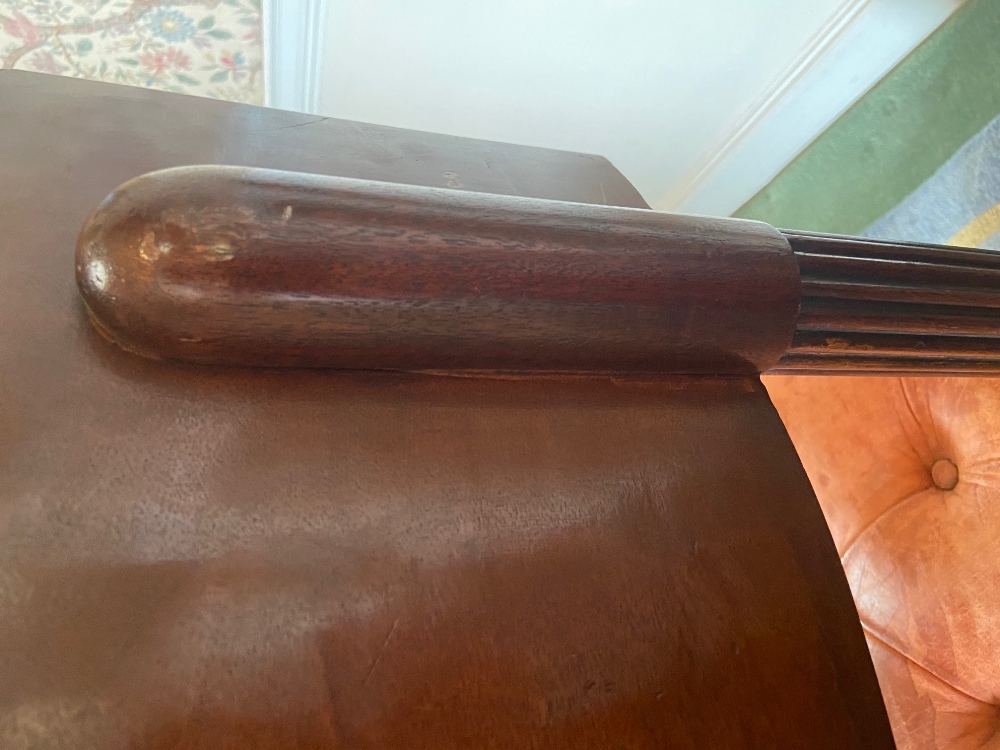 A late Regency period mahogany "Klismos" Side Chair, probably Irish, with deep curved panel back - Bild 11 aus 21