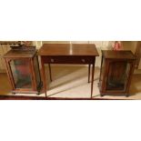 A 19th Century rectangular mahogany Side Table, with frieze drawer on four square tapering legs,