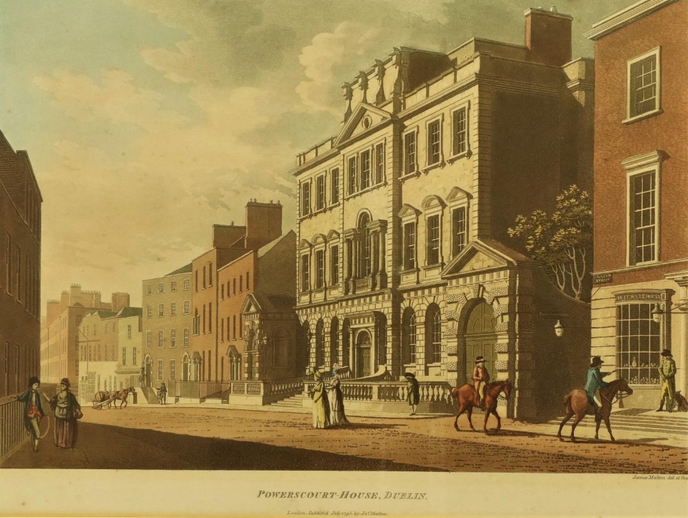 James Malton (1761 - 1803)A very good set of 13, original hand coloured Engravings of Dublin c. - Image 6 of 14