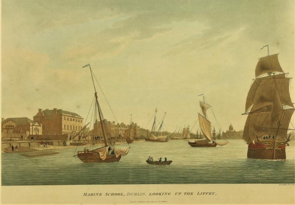 James Malton (1761 - 1803)A very good set of 13, original hand coloured Engravings of Dublin c. - Image 5 of 14