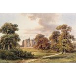 19th Century English School - E.Y.J. 1848Watercolour: "Windsor Castle," large rustic scene with