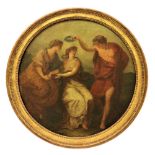 Follower of Angelica Kauffman R.A. (1741-1807)"Beauty Directed by Prudence," O.O.C., (laid on