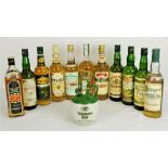 Collection of 12 Bottles of Irish Whiskey, (whiskies pre-2002). (12)