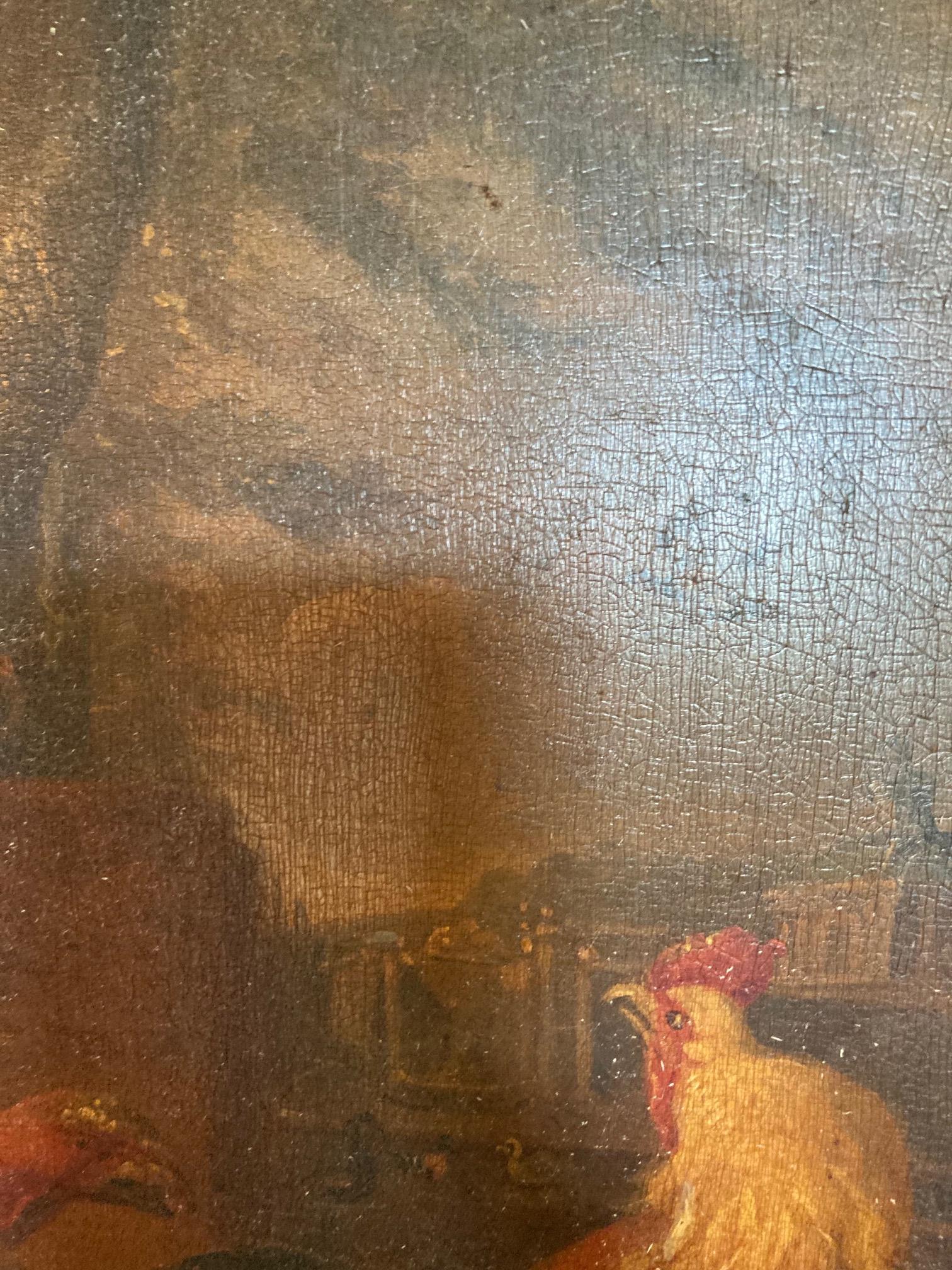 Follower of Jacob Bogdani (1660 - 1724) "Domestic and Exotic Birds near a Stately Home," and its - Image 21 of 26