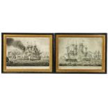 A pair of early Maritime Engravings, published May 5th, 1795 by John Fairburn, London;"A