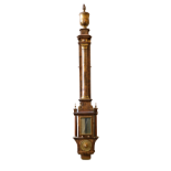 A fine quality 20th Century copy of the gilt-metal mounted, burr walnut siphon-tube Barometer, in