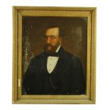 Late 19th Century Welsh SchoolHalf-length "Portrait of Gentleman with beard, and wearing gold