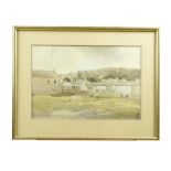 20th Century Irish SchoolWatercolour: "Co. Wicklow Village," 36cms (14") x 54cms (21 1/4"), in