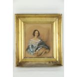 19th Century Irish School Watercolours:  a pair of Miniature Portraits, "Brisbane Warren of