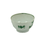 An early Chinese white ground Bowl, of small proportions decorated with green floral garlands and