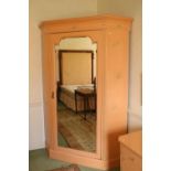A five piece attractive Suite of painted Bedroom Furniture, comprising a mirror door corner