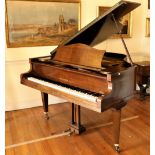 A good mahogany cased iron frame Baby Grand Piano, by Bechstein, London, Serial no: 240412, with