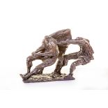 Hans Blank (1952) Bronze Group ''Fishermen,'' 11 1/2'' x 17'' (1)