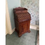 An attractive pair of French style walnut three drawer Bedside Chests, on cabriole legs, 31'' x 20''