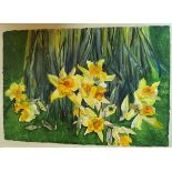 21st Century Irish School Still Life, ''Daffodils,'' signed, 28'' x 41'' (71cms x 104cms),