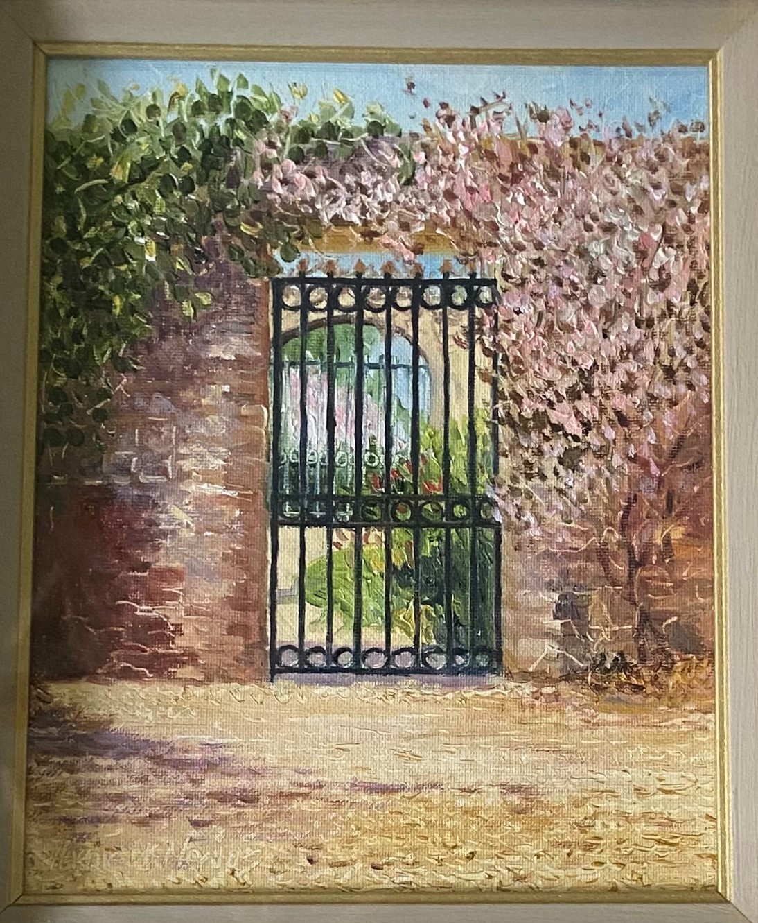 Harrie McManus, 21st Century ''The Courtyard Gate at Osberstown House,'' O.O.P., 10'' x 8'' (25cms x