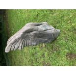 Tighe O'Donoghue, Irish b.1942 " Cygnus " [The Swan]," stone sculpture. (1)