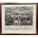 After Powell ''The Eviction'' (A Scene from Life in Ireland) a large coloured Engraving, 19'' x 24''