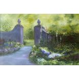 Harrie McManus, Irish , 20th Century  ''The Walled Garden,'' O.O.C., signed, 23'' x 35'' (58cms x