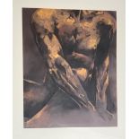 Ciaran Sweeney, 21st Century Watercolour, ''Male Torso'' indistinctly signed, 28 1/2'' x 22 1/2'' (