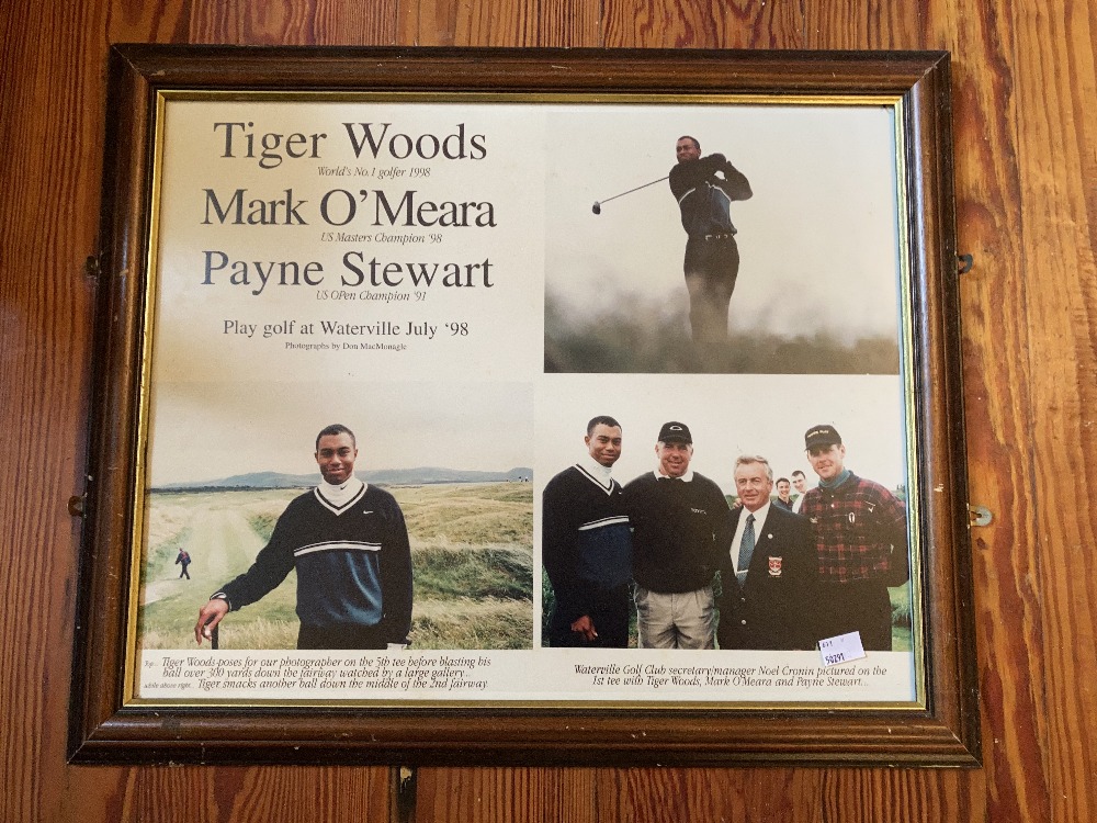 Golf Memorabilia:  A collection of framed Items of various Pro Am and other events, including a - Image 3 of 4