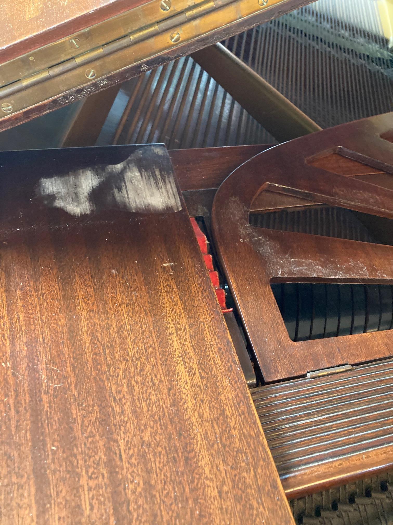 A Baby Grand Piano, in mahogany case, by Challen & Son, London, with 48'' (122cms) keyboard, 39''h x - Image 2 of 11