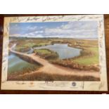 Golf Memorabilia:  A collection of framed Items of various Pro Am and other events, including a