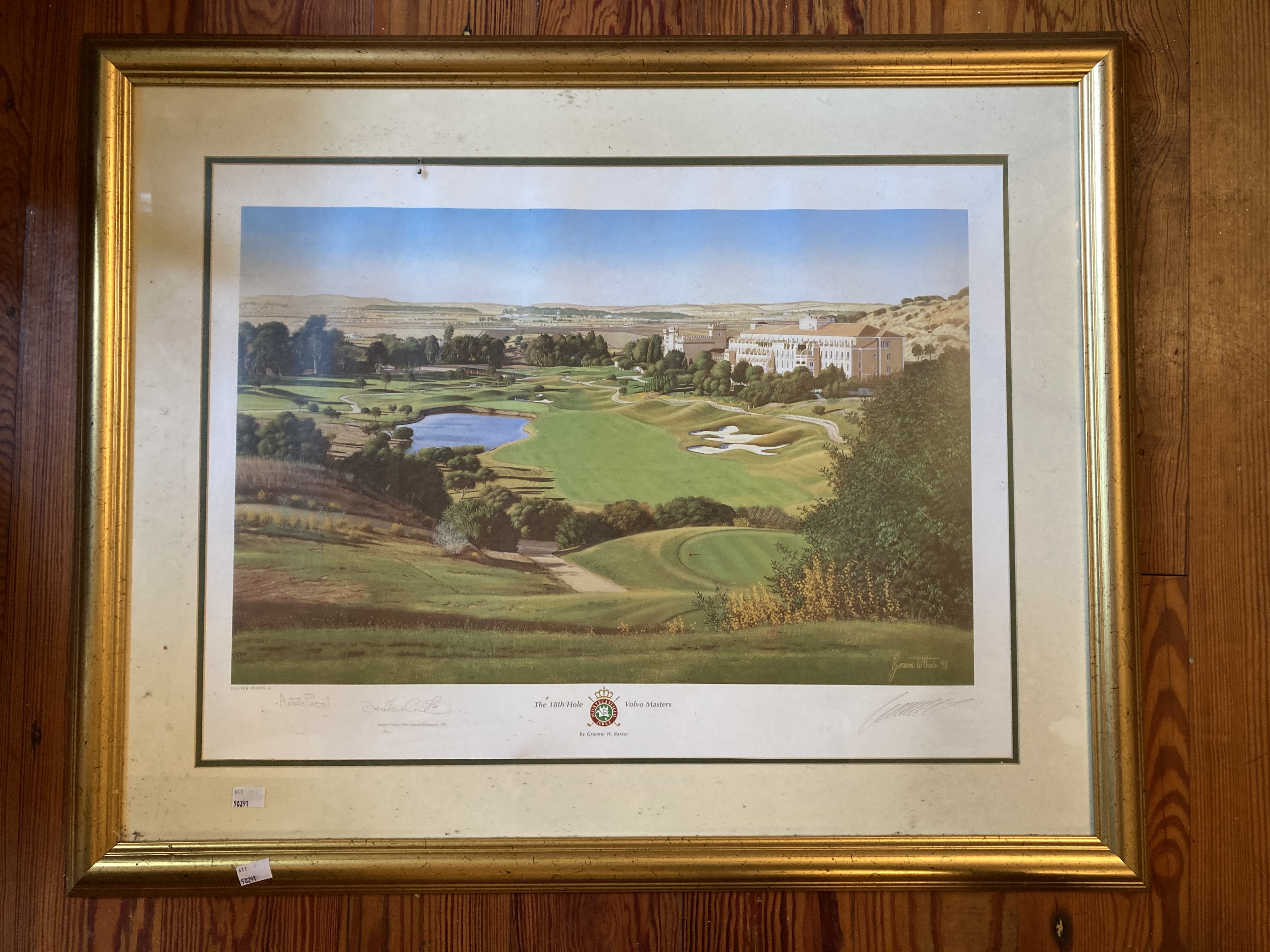 Golf Memorabilia:  A collection of framed Items of various Pro Am and other events, including a - Image 4 of 4