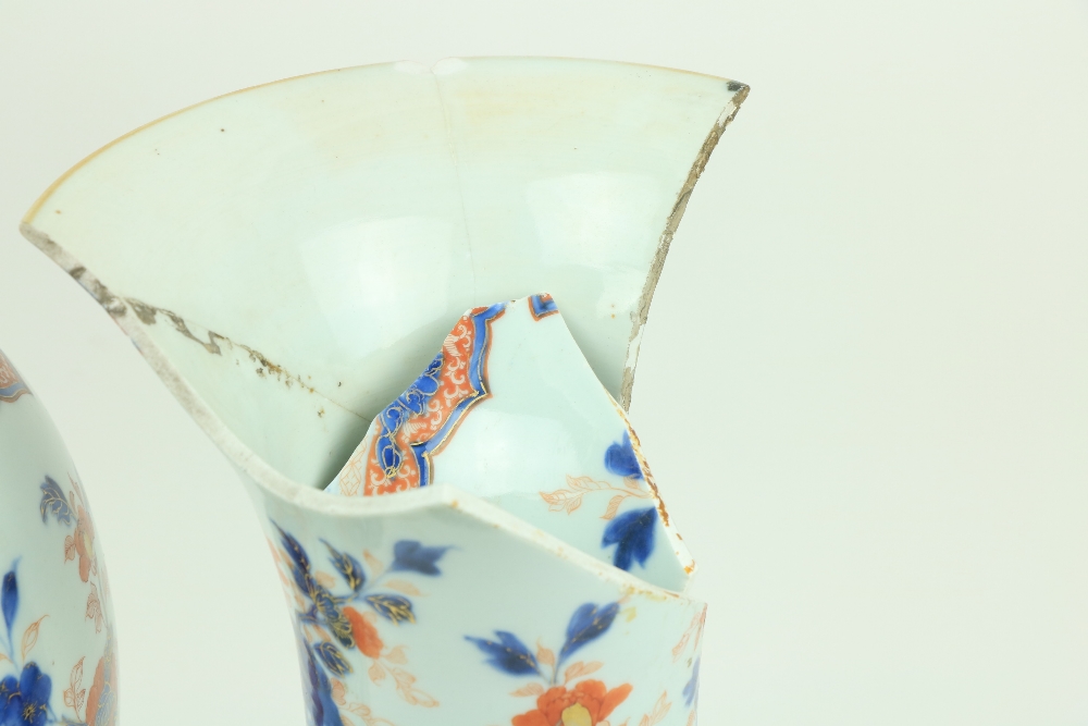 A fine 18th Century Chinese Imari Vase and Cover, of baluster form, decorated with foliage, - Image 8 of 9