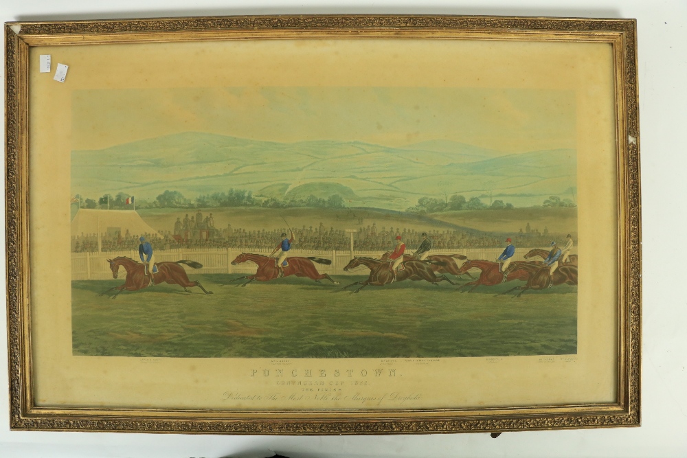 After J. Sturgessÿ "The Conyngham Cup, 1872, Punchestown," a set of 4 coloured Engravings, (one torn - Image 11 of 12