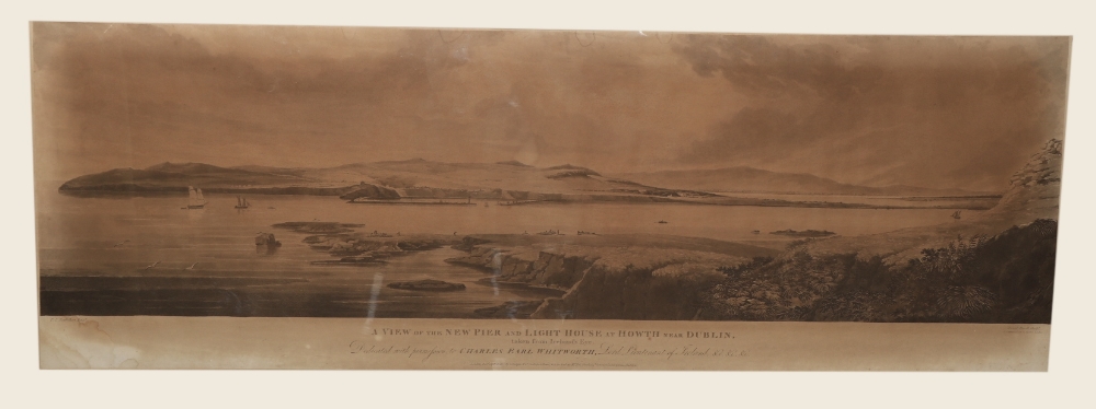Rare pair of Views of Dublin, Howth etc. Engraved by D. Havell, after T.L. Rowbotham, 1877ÿ "A
