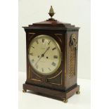 A fine Regency period rosewood cased and brass mounted Bracket Clock, by "Upjohn of Exeter," the