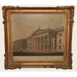 After Francis Johnston (1760 - 1829)  "The View of the Post Office in Sackville Street, Dublin to