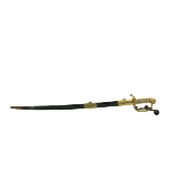 A very good Victorian Naval Officer's 1827 pattern Sword,ÿwith double fuller single edged blade 31