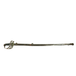 A British Infantry Officer's Sword, 1822 pattern hilt, 32" (81cms) blade, a wire bound fish skin