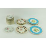 A very good set of 20 - 18th Century English porcelain small Bowls, probably Worcester, each